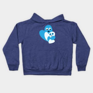 Family of Happy Hearts Kids Hoodie